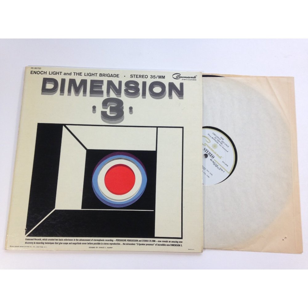 Enoch Light And The Light Brigade Dimension 3 LP Space Age Lounge 1964 Command